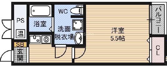 MY江之子島マンション(1K/2階)の間取り写真