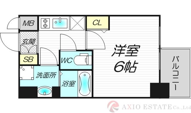 エスリード新大阪グランファースト(1K/10階)の間取り写真