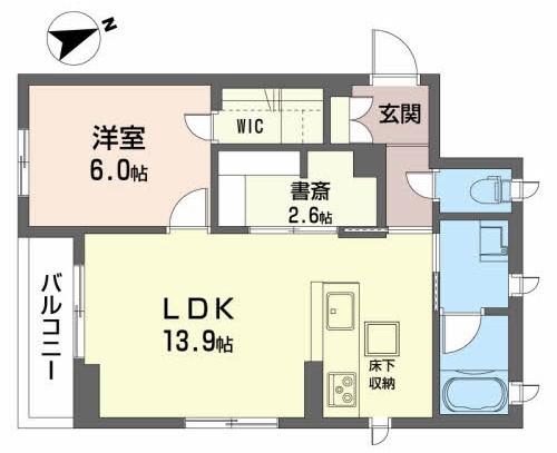 グランドールサカエ(1SLDK/1階)の間取り写真