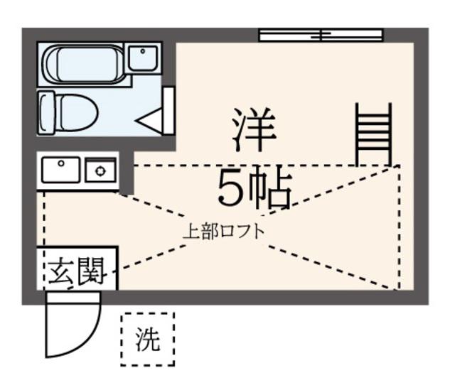 VIP成増(ワンルーム/2階)の間取り写真