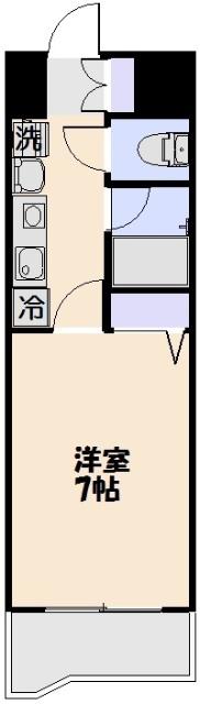 ジュネスシティ宮の前(1K/5階)の間取り写真