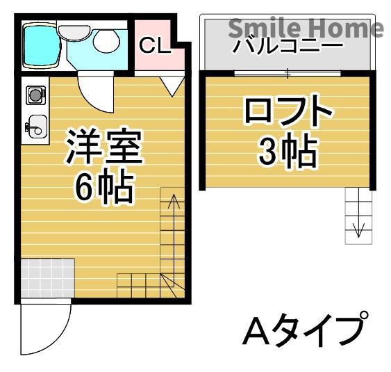 姫松マンション(ワンルーム/1階)の間取り写真