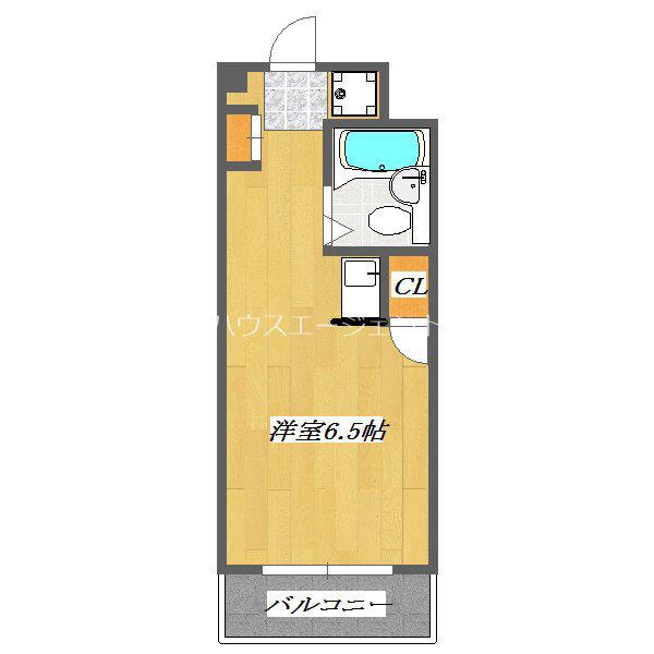 東京メトロ東西線 西葛西駅 徒歩3分 4階建 築41年(1K/3階)の間取り写真