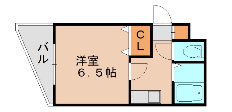 アーバン箱崎(1K/4階)の間取り写真
