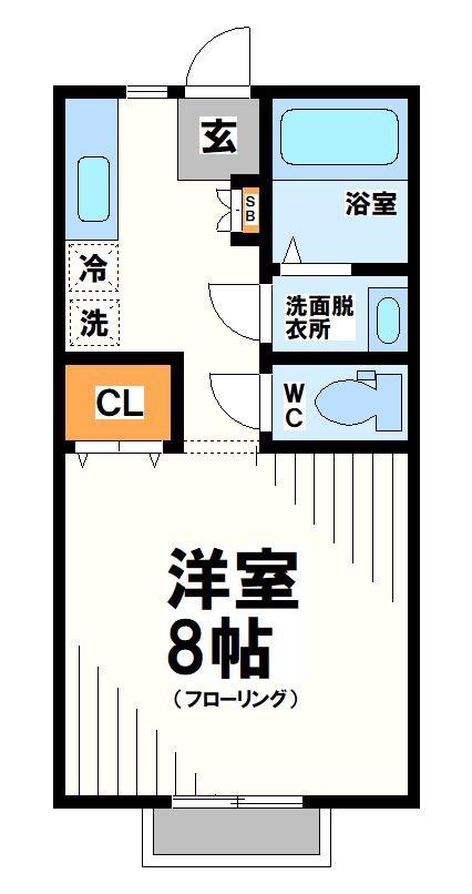 コーポ大下(1K/1階)の間取り写真
