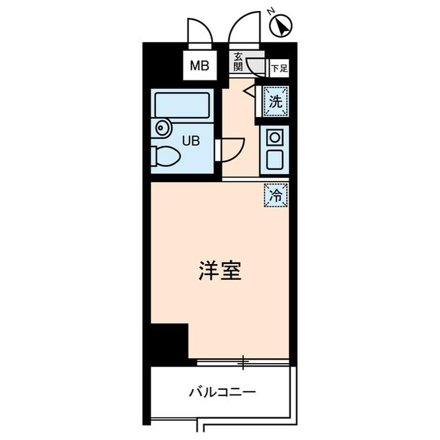 ダイホープラザ三ノ輪(ワンルーム/2階)の間取り写真