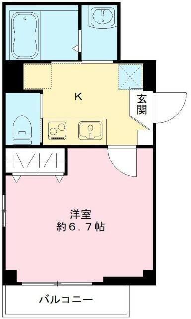 ノアメゾン(1K/3階)の間取り写真
