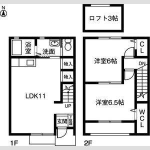 SUNBURST(2LDK/1階)の間取り写真