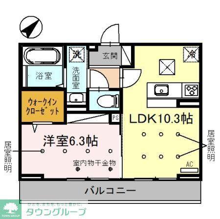 LA・RICHESSE(1LDK/3階)の間取り写真