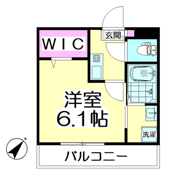 PARKHILLS蓮田(1K/3階)の間取り写真