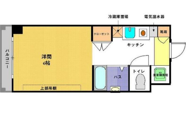 コスタ湘南(ワンルーム/1階)の間取り写真