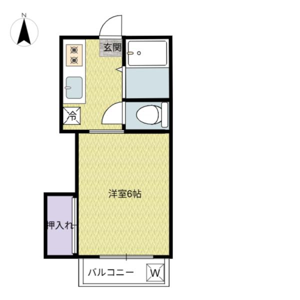 泉ハイツ(1K/1階)の間取り写真