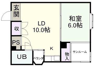 メゾン雅(1LDK/2階)の間取り写真