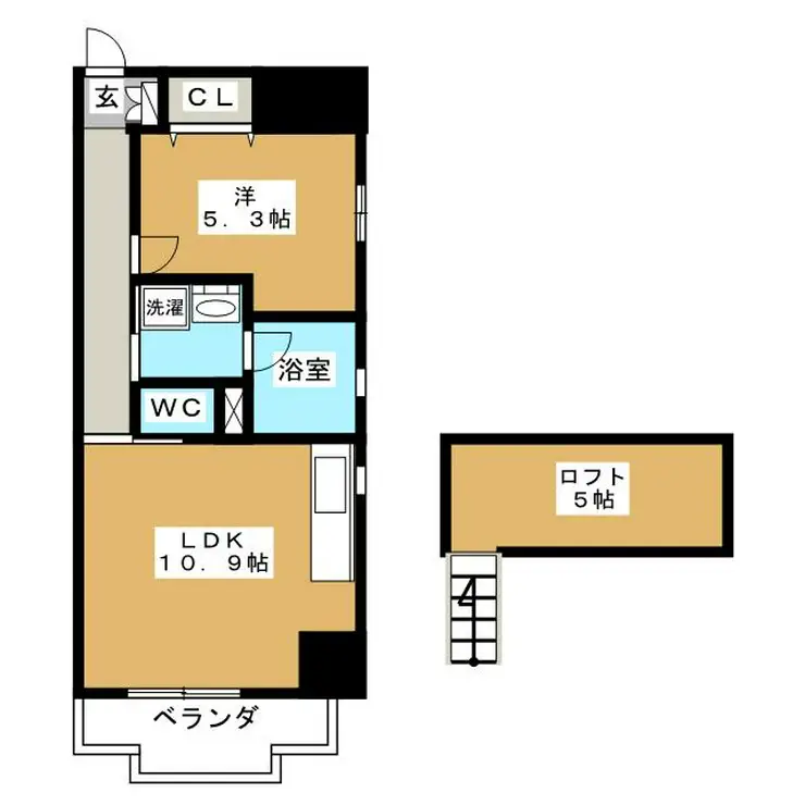 スカイヒルズ 5階階 間取り