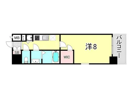 エスプレイス神戸グレース(1K/4階)の間取り写真