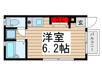 メゾンオザキ(ワンルーム/1階)の間取り写真