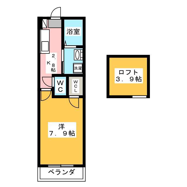 クレイス武蔵関(1K/3階)の間取り写真