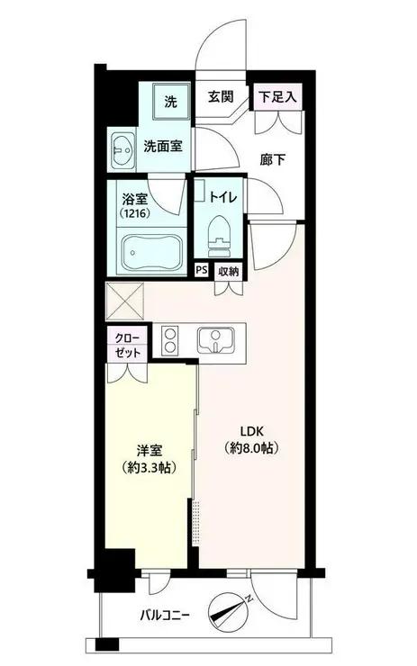 デュオステージ下落合 6階階 間取り