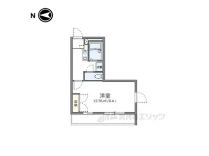 レオパレスイケダ(1K/3階)の間取り写真