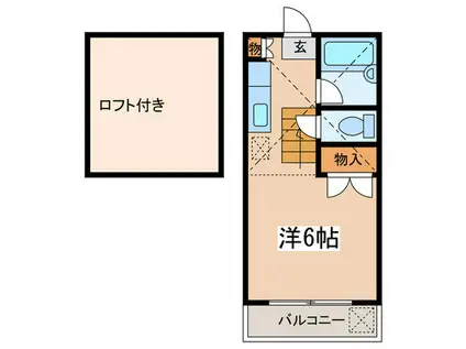 エンジェルハイツ21番館(ワンルーム/1階)の間取り写真