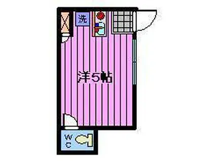 浦和彩々(ワンルーム/1階)の間取り写真