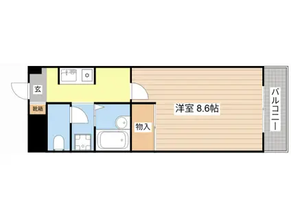 御園ハイツI(1K/3階)の間取り写真