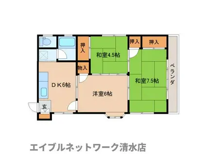 コーポ央高(3DK/2階)の間取り写真