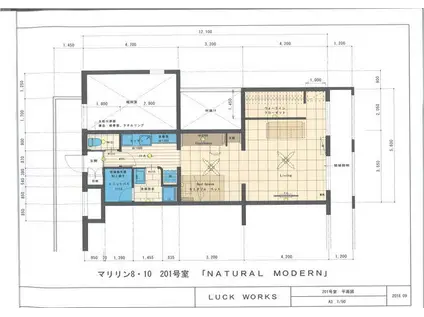 マリリン8.10(2DK/2階)の間取り写真