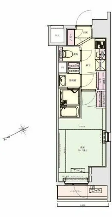 アイル銀座京橋壱番館 12階階 間取り