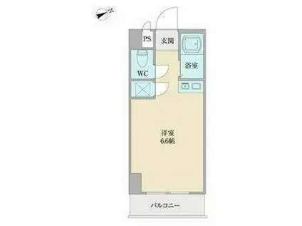 VITA六番町(ワンルーム/8階)の間取り写真