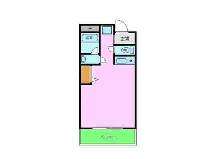 グランベール(1K/3階)の間取り写真