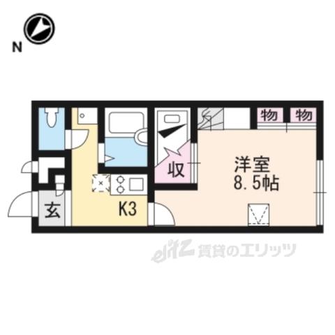 レオパレスエスポワール(1K/1階)の間取り写真