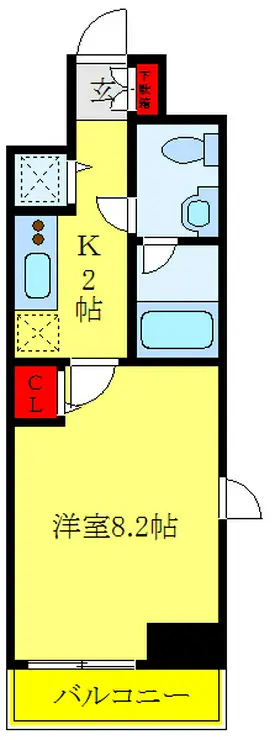 LEXE赤羽 3階階 間取り
