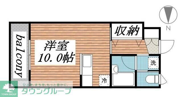 プレサージュ(ワンルーム/1階)の間取り写真
