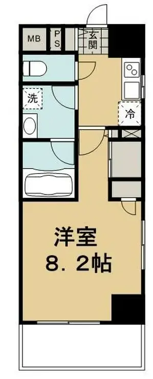 レクレドール豊洲 7階階 間取り