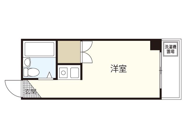 グランドアメニティ住吉(ワンルーム/2階)の間取り写真