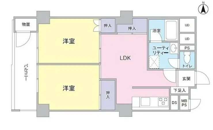 パークサイド船橋 4階階 間取り