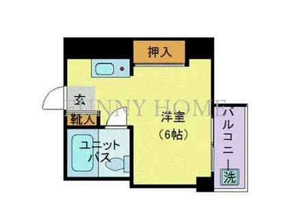 第1大松ビル(ワンルーム/7階)の間取り写真