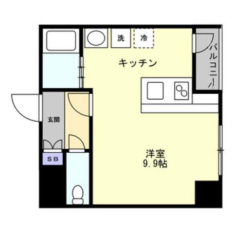 大手町ジョア(ワンルーム/8階)の間取り写真