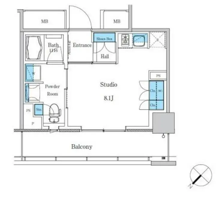パークアクシス滝野川ラブリーズ 3階階 間取り