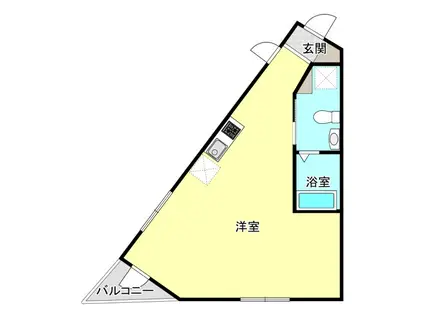 ARCO15(ワンルーム/3階)の間取り写真