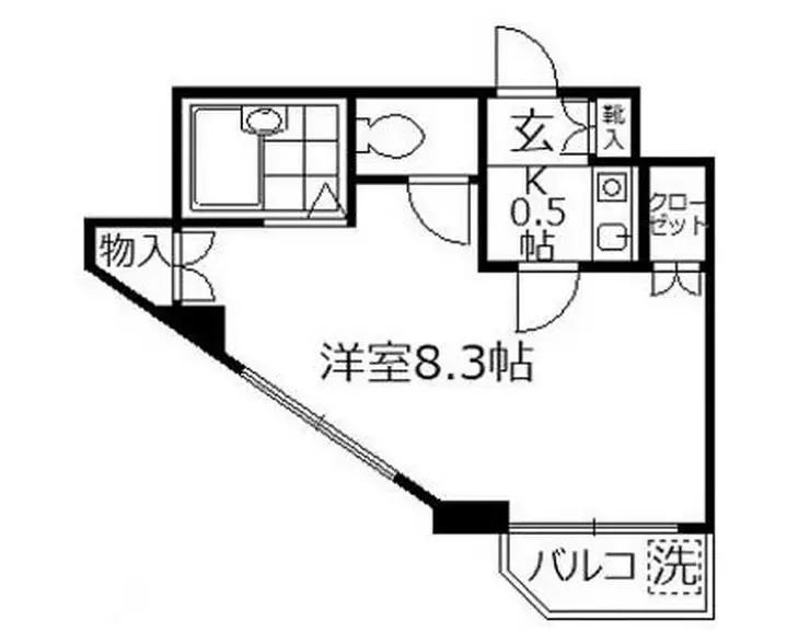 キャロル朝霞台 1階階 間取り