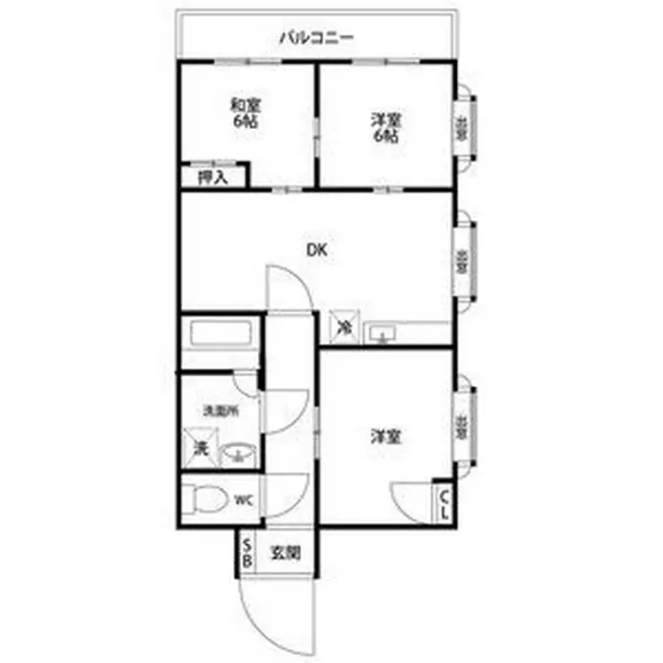 ベルエア平塚南原 2階階 間取り
