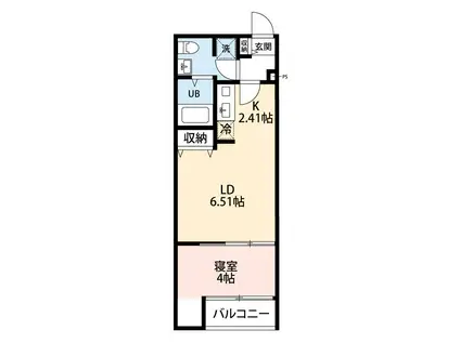 VAU HOUSE青葉の森(1LDK/2階)の間取り写真