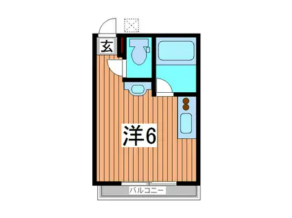 フィオーレ(ワンルーム/1階)の間取り写真