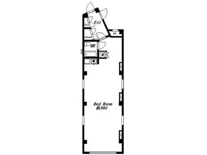 O‐FLATS(ワンルーム/3階)の間取り写真