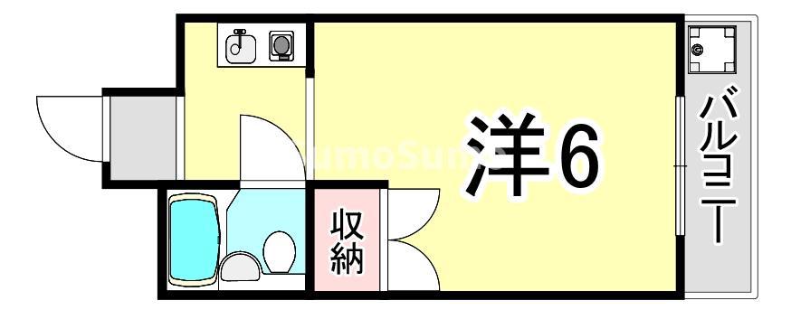アクティ本山(1K/3階)の間取り写真