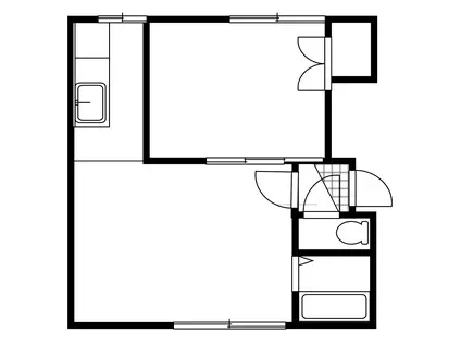 IRIS MS(1DK/2階)の間取り写真