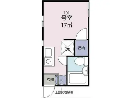 YMコーポ宮崎台(ワンルーム/1階)の間取り写真