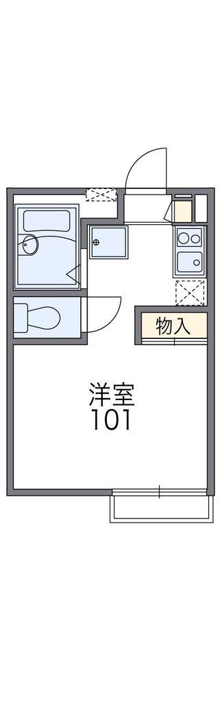 レオパレス日吉町(1K/2階)の間取り写真
